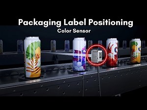 Packaging Label Positioning using SS1 Color Sensor | SinceVision | Full-Spectrum Sensor