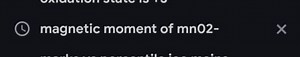 (1) magnetic moment of mnO2-... | Filo