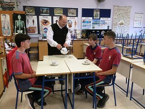 Need to brush up on your table manners? These students will guide you