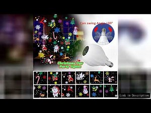 Christmas Window Projector LED Snowflake Snow Elk Laser Projector 16 Patterns Projection Lamp Xmas P