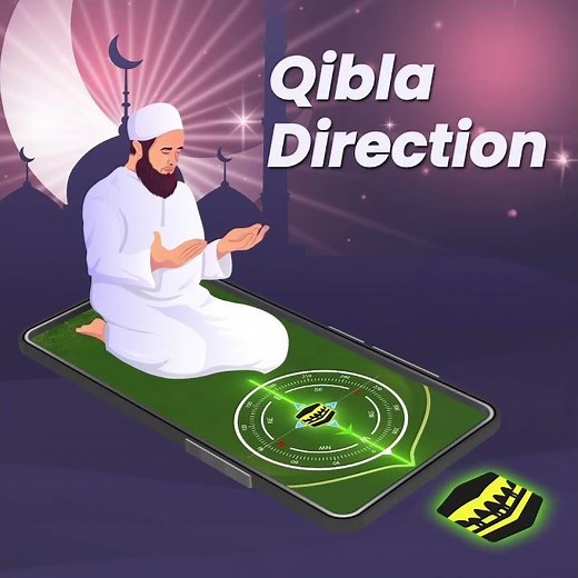 Qibla Compass: Qibla Direction