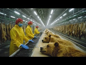 Inside the Bear Fur Tannery: From Raw Pelt to Luxury Fur Coat (Full Process)