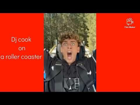 Dj cook on a roller coaster 😄 #Djcook #funny