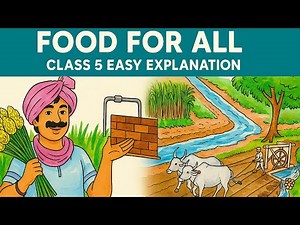 Food For All🌿 | Class 5 EVS | Easy Explanation | Agricultural Work 🌾& Traditional Farming🌾 Methods🌱