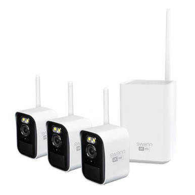 Swann MaxRanger4K™ Mini Long-Range Wireless Security System with 3 Cameras | SONVK-MRMINISD3