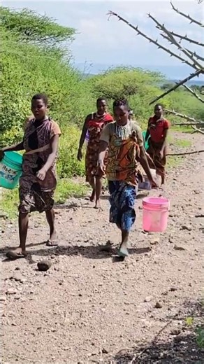 Daily Struggle for Water | Tribal Women’s Long Jungle Walk 👣💧#africa #shorts