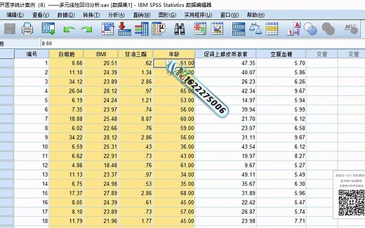 SPSS数据分析教程：SPSS多元线性回归中自变量的重要程度判别方法——标准化回归系数（杏花开医学统计，陈老师spss数据分析）