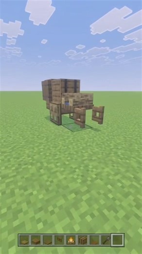 How to make a Wagon in Minecraft!!! #minecraft #minecraftshorts #minecrafttutorial