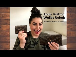 Louis Vuitton Wallet Repair / Rehab - LV SLGs repaired to look new again! *EASY AT HOME REPAIR*