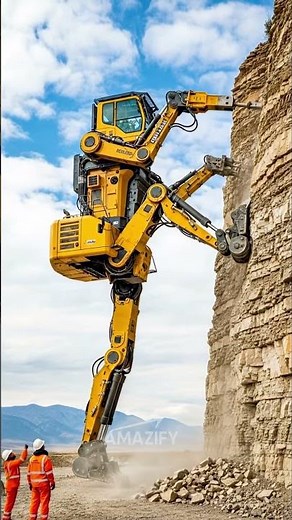 Could This Be the Future of Heavy Construction? #excavator #amazingmachinery #engineering