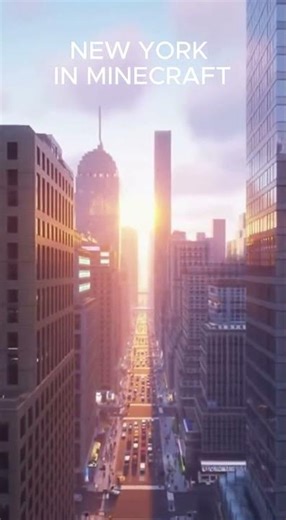 New York in Minecraft 🏙️ #minecraft #minecraftbuilding
