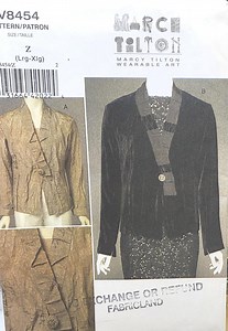 Avant Garde Jacket Sewing Pattern – Vogue V8454 Marcy Tilton UNCUT - Etsy