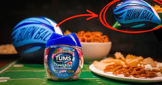 Super Bowl Lead-Up Promo Puts Tums Package inside a Football