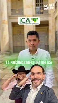 ¿Lina Garrido la nueva directora del ICA? Si fuera así les tocaría modificar el manual de funciones