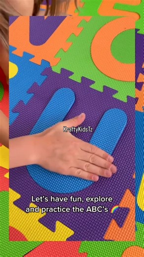 Krafty Kids| Educational Toys 🇹🇿 on Instagram: "Alphabet And Number EVA Foam Puzzle Mats Our alphabet & numbers foam puzzle mat is designed to support early development while keeping your child comfortable and entertained. Bright colors capture attention, puzzle pieces improve coordination, and learning happens naturally through play. 100,000Tsh 36pc set each puzzle measures 30cm by 30cm #FoamPuzzleMat#FloorPuzzleMat#FloorPlayMatsForKids#EducationalGames#ToyShopTz"