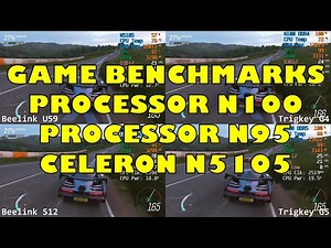 Intel Processor N100 N95 Celeron 5105 Game Benchmarks