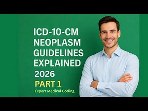 ICD 10 CM Guidelines 2026 | Neoplasm Guidelines | Chapter 2 | Part 1| Medical Coding Course