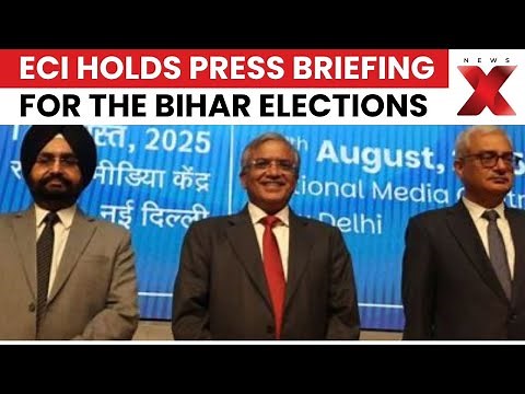 ECI Holds Press Briefing Ahead of Bihar Assembly Elections, Preps Voting Guidelines