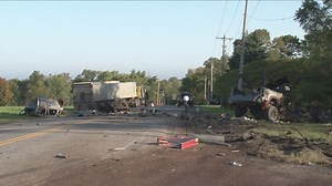 Pickup truck accident in Genesee County, truck splits in half