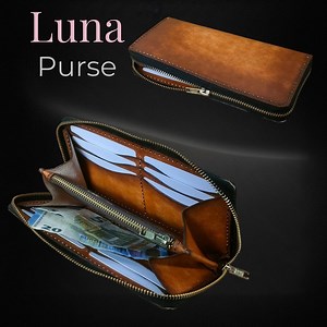 Leather Wallet PDF Pattern: Long Zipper Clutch Sewing Tutorial (digital Download) - Etsy