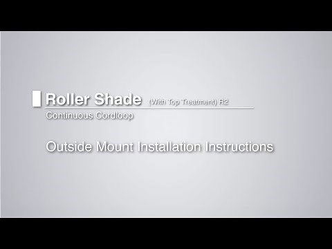 Veneta Outside Mount Cordless Roller Shade Installation