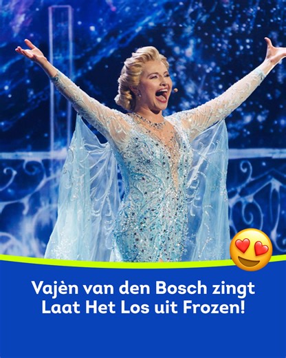 Wauw! 😍 Vajèn van den Bosch kruipt in de huid van ijskoningin Elsa en zingt het geweldige nummer Laat Het Los! 🤩❄️ | Sky Radio