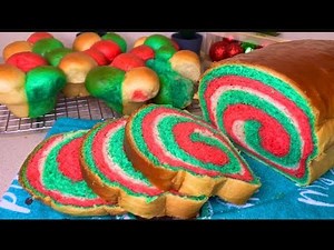 The perfect holiday bread recipe || Christmas colored Milk bread #12daysofchristmas #viral