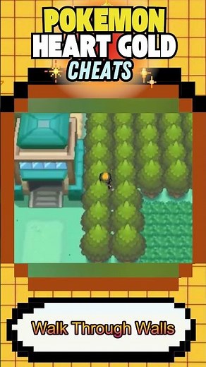 HeartGold Cheats You’ll Love! 🚶‍♂️Walk Through Walls & 🍬Rare Candies in Bag💼 #shorts #nds #pokemon