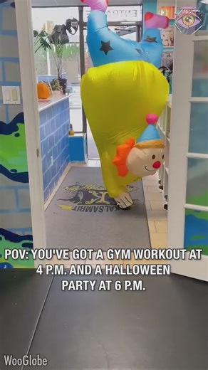 Woman wears Halloween costume to gym | Joyful