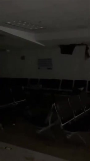 Inside Sangster International Airport in Montego Bay, ceilings have collapsed and water is pouring through damaged sections as Hurricane Melissa battered the facility. | The Virgin Islands Consortium