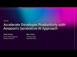 AWS re:Invent 2025 - Accelerate Developer Productivity with Amazon's Generative AI Approach (AMZ309)