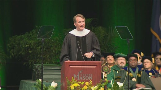 VIDEO: GMU students walk out of graduation during Gov. Youngkin's speech