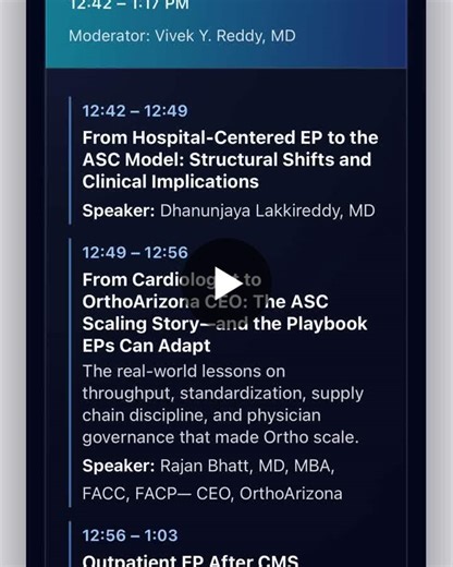 First sessions for. ACCESS ASC conference. Lead by moderator Dr Vivek Reddy. Enlightening discussion about the ASC model and considerations on creating a playbook for success @vswarup1 Rajan Bhatt… | Sudarone Thihalolipavan