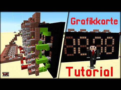 GRAFIKKARTE in MINECRAFT - Redstone Tutorial | FÜR DISPLAYS und CO.