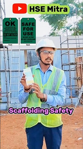 🪜 Scaffold Safety Training ⚠️ | Scaffolding Erection Steps | Hazards & Precautions 🚧 #shortsfeed