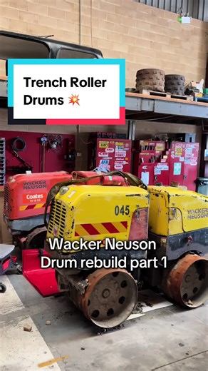 There’s always something with these trench rollers, Wacker Neuson make a bloody great machine but so we enjoy fixing em 🛠️ #wackerneuson #machinery #repair #civil #trenches