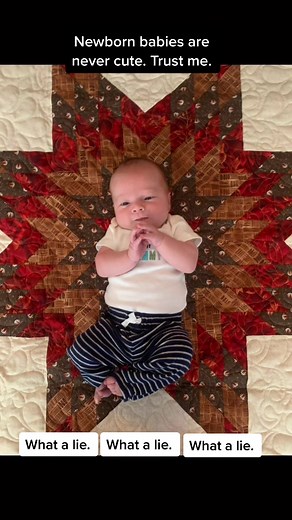 I respectfully DISAGREE. Liam has always been cute and I’ll fight anyone who says different 😂 #cutenewbornchallenge #cutenewborn #whatalie #fyp