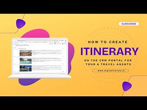How to create itinerary package in travel CRM software digital travels| travel agency software