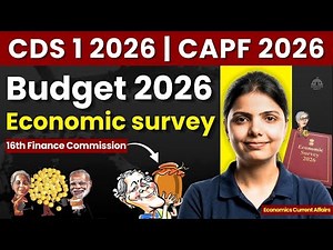 Complete Economics C/A in One Class | CDS 1 2026 & NDA 1 2026 | Economic survey 2025 | Budget 2026