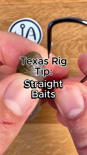 Juran Adventures on Instagram: "Pro Texas Rig Rigging Tip to get your bait to lay straight on the hook. #fishing #fishingtips #texasrig"