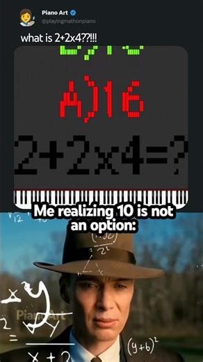 Confusing math problem on piano 🧠