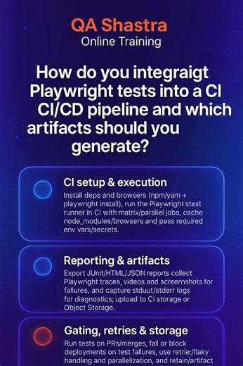 How do you integrate Playwright tests into a Continuous Integration (CI/CD) pipeline
