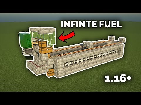 Minecraft How to Make an Auto INFINITE FUEL Super Smelter 1.16+ Tutorial