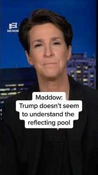 Maddow: Trump doesn't seem to understand the reflecting pool