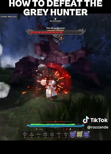 HOW TO BEAT THE GREY HUNTER BOSS IN VV ULTIMATUM #vvultimatum #roblox | slow motion roblox
