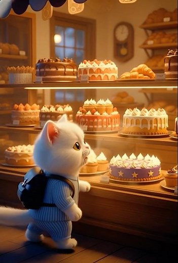 birthday celebrating kitten