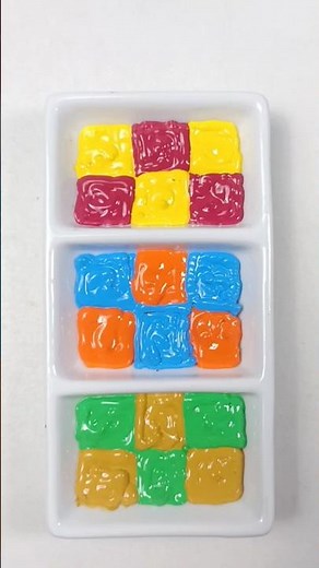 Mixing Colors with 6 colors at once #colormixing #art