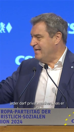 19K views · 557 reactions | Jeder darf privat machen, was er will. Aber in Behörden, Schulen und Hochschulen wird es in Bayern kein Gendern geben. #csupt24 | Markus Söder | Facebook