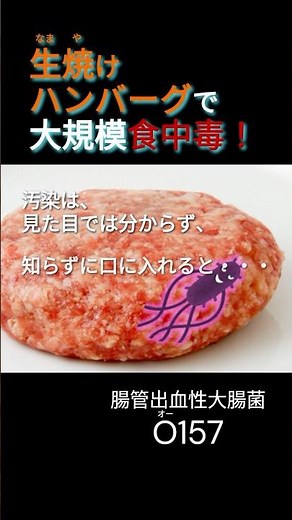 食中毒事件に学べ！生焼けハンバーグで事件発生 #生焼け #ハンバーグ #大腸菌