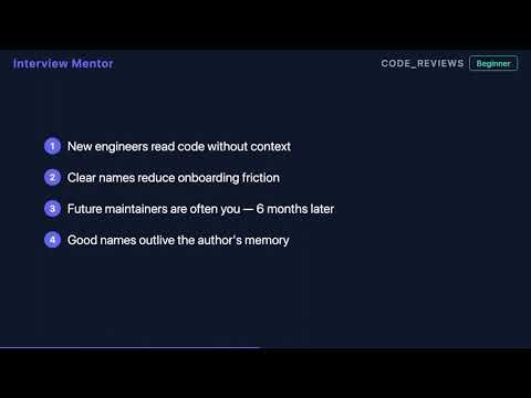 Why Meaningful Variable Names Matter in Code Reviews